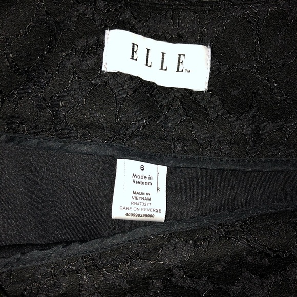 NWT* ELLE Pants Black Lace Trousers Chic - Picture 6 of 12